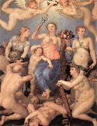 BRONZINO, Agnolo Allegory of Happiness sdf oil painting artist